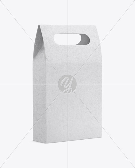 Kraft Paper Bag with a Window Mockup