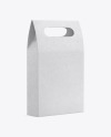 Kraft Paper Bag with a Window Mockup