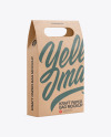 Kraft Paper Bag with a Window Mockup