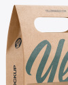 Kraft Paper Bag with a Window Mockup