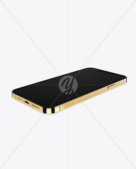 Apple iPhone 12 Pro Max Gold Mockup