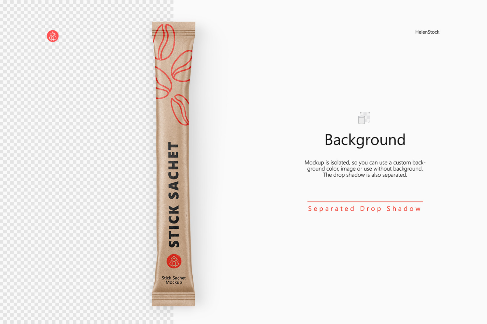 Stick Sachet Mockups - Top View