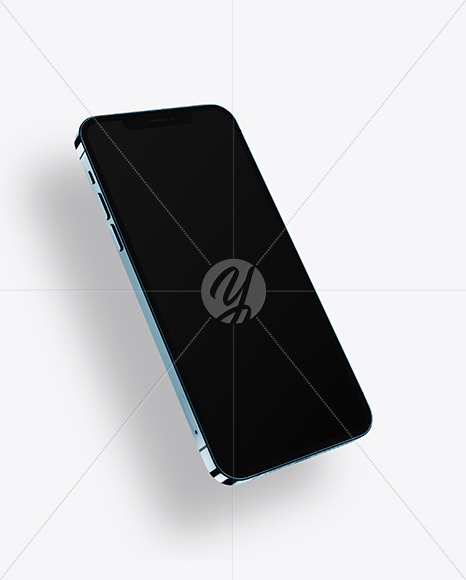 Apple iPhone 12 Pro Max Pacific Blue Mockup