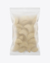Frosted Plastic Bag With Frozen Pierogies Mockup Frosted Plastic Bag With Frozen Pierogies Mockup