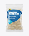 Frosted Plastic Bag With Frozen Pierogies Mockup Frosted Plastic Bag With Frozen Pierogies Mockup