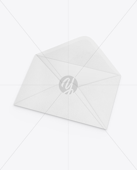 Textured Envelope w/ Postcard Mockup