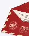 Textured Envelope w/ Postcard Mockup