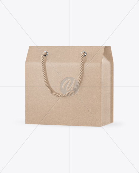 Kraft Paper Box with Handles Mockup