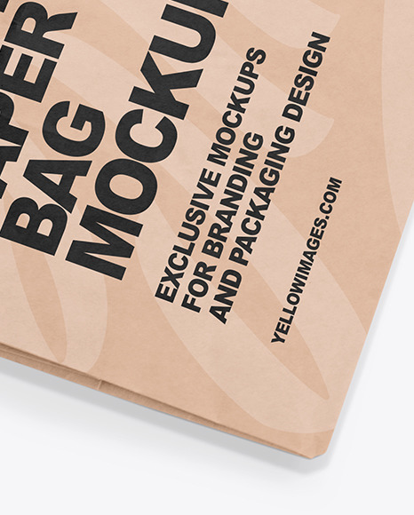 Kraft Paper Shopping Bag Mockup