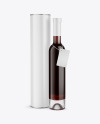 Clear Glass Red Wine Bottle Mockup