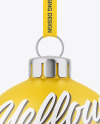 Matte Christmas Ball Mockup