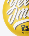 Matte Christmas Ball Mockup