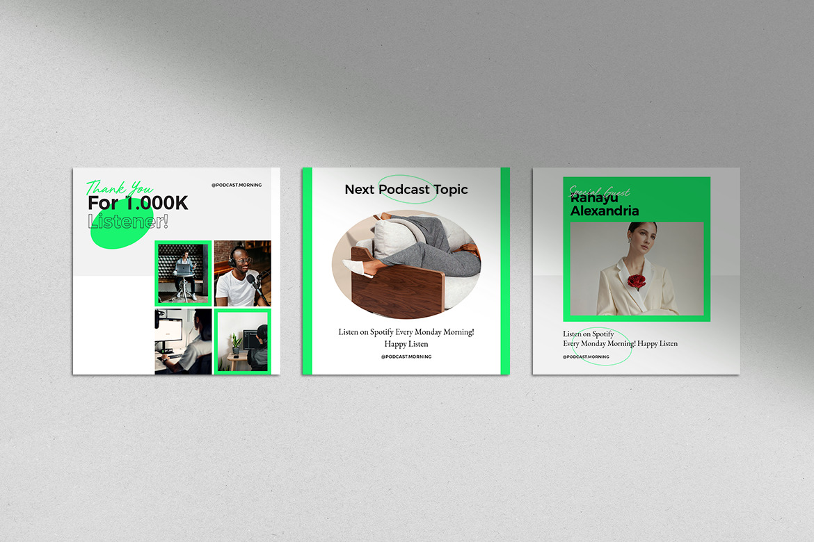 Podcast Instagram Pack Templates Podcast Instagram Pack Templates