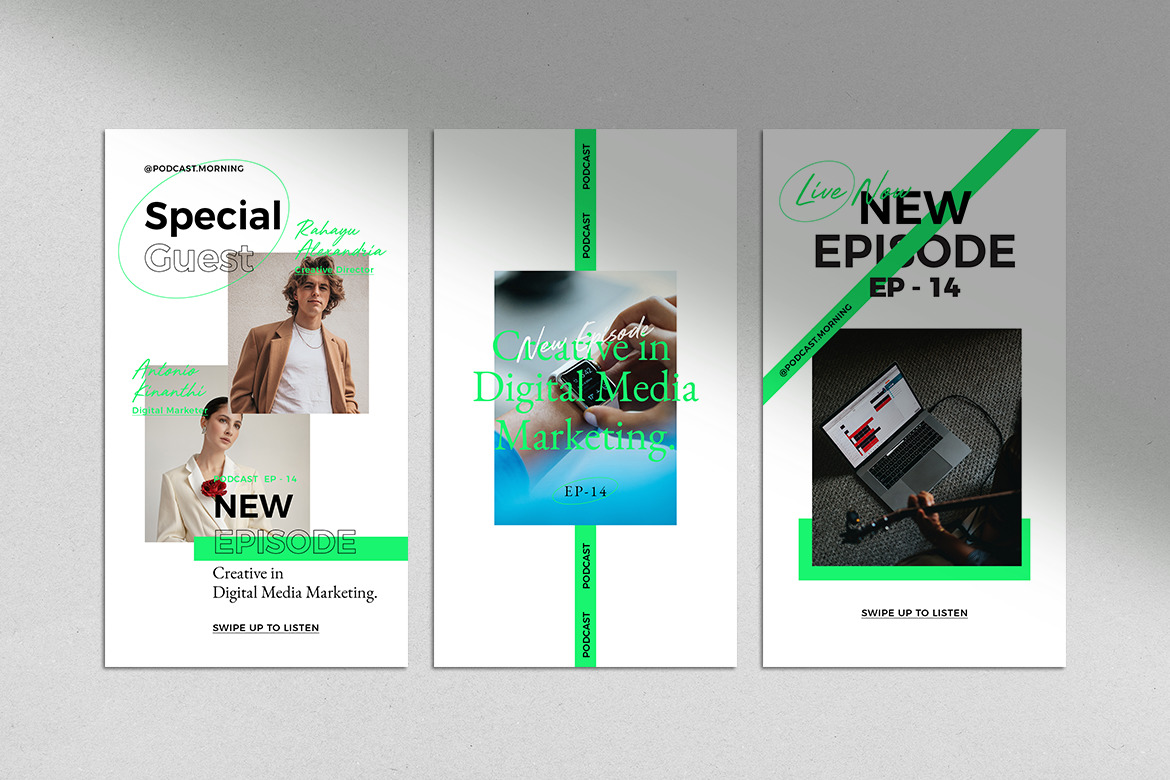 Podcast Instagram Pack Templates Podcast Instagram Pack Templates
