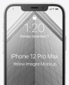 Apple iPhone 12 Pro Max Silver Mockup