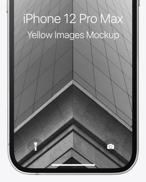 Apple iPhone 12 Pro Max Silver Mockup