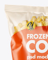 Plastic Bag With Frozen Corn Mockup