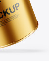 Paint Metallic Tin Can Mockup