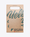 Kraft Paper Bag with a Window Mockup