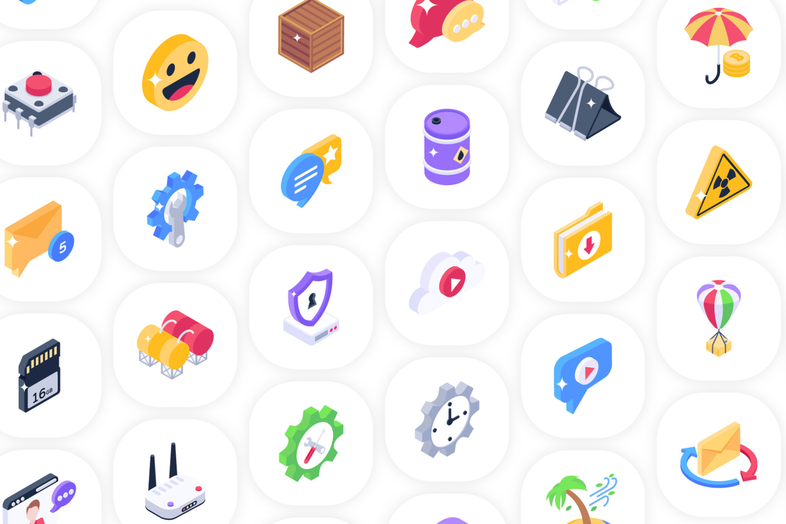 2500+ Isometric Icons 2500+ Isometric Icons