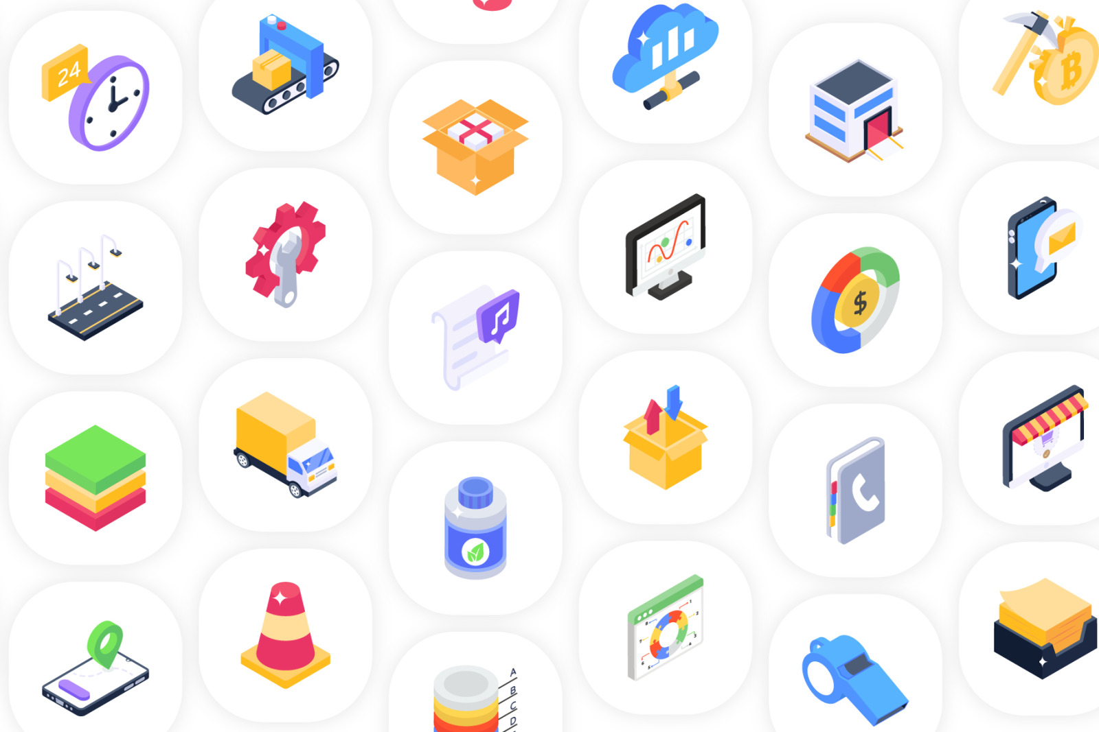 2500+ Isometric Icons 2500+ Isometric Icons