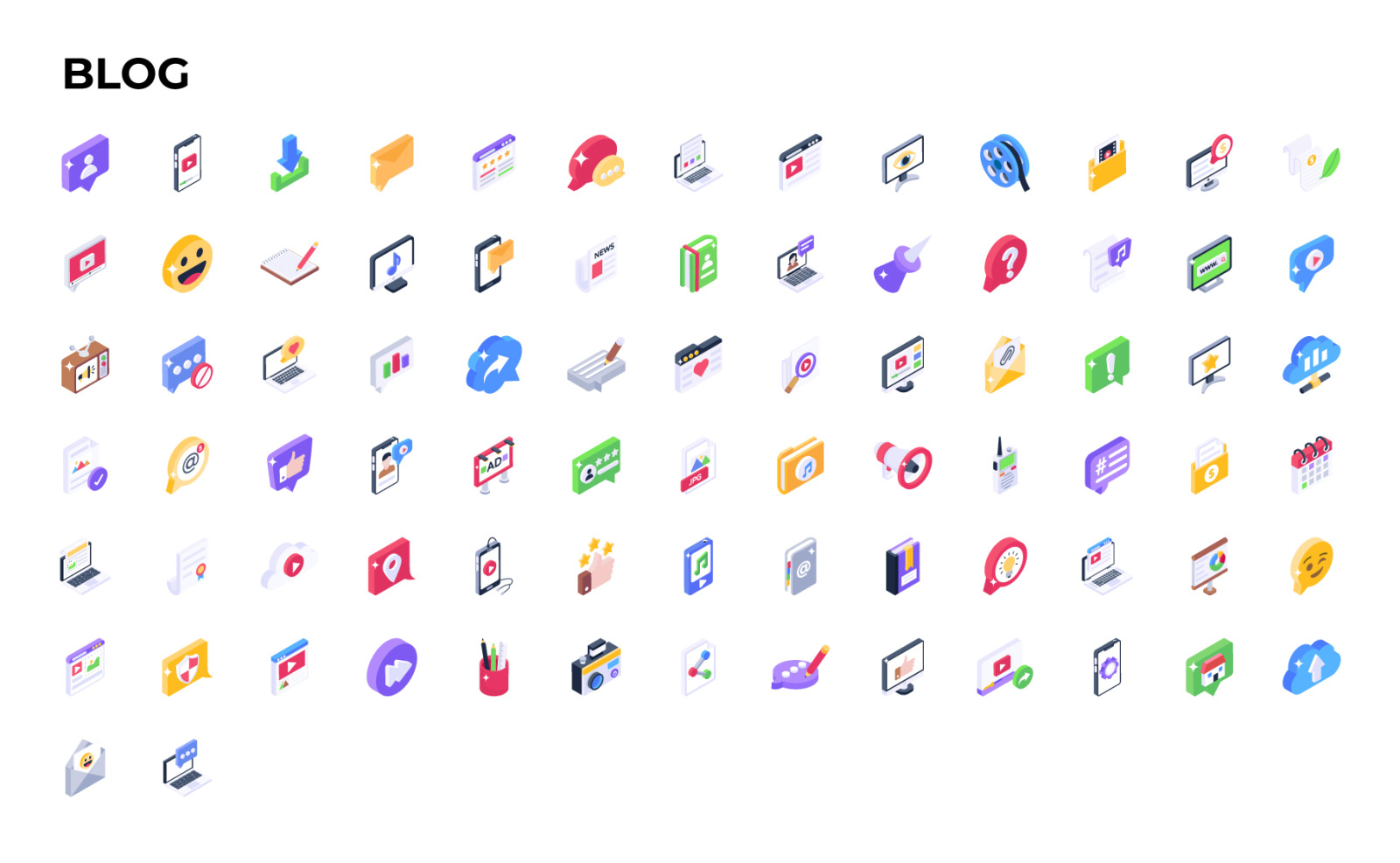 2500+ Isometric Icons