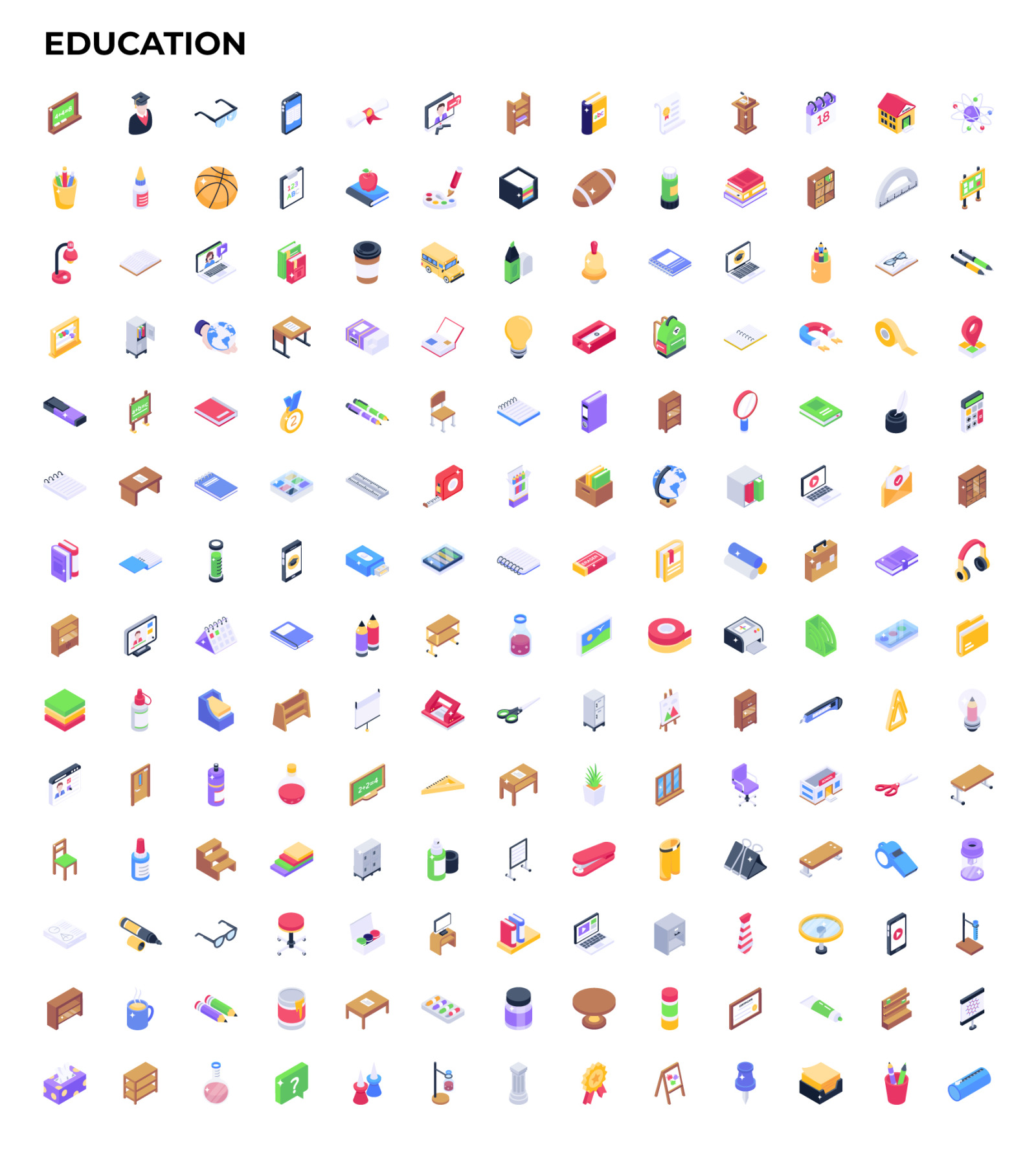 2500+ Isometric Icons