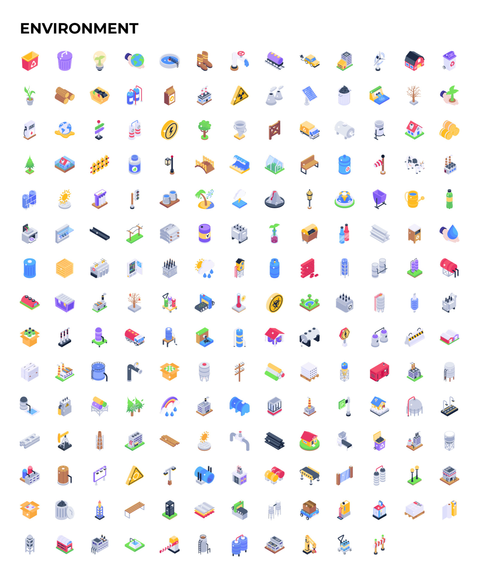 2500+ Isometric Icons