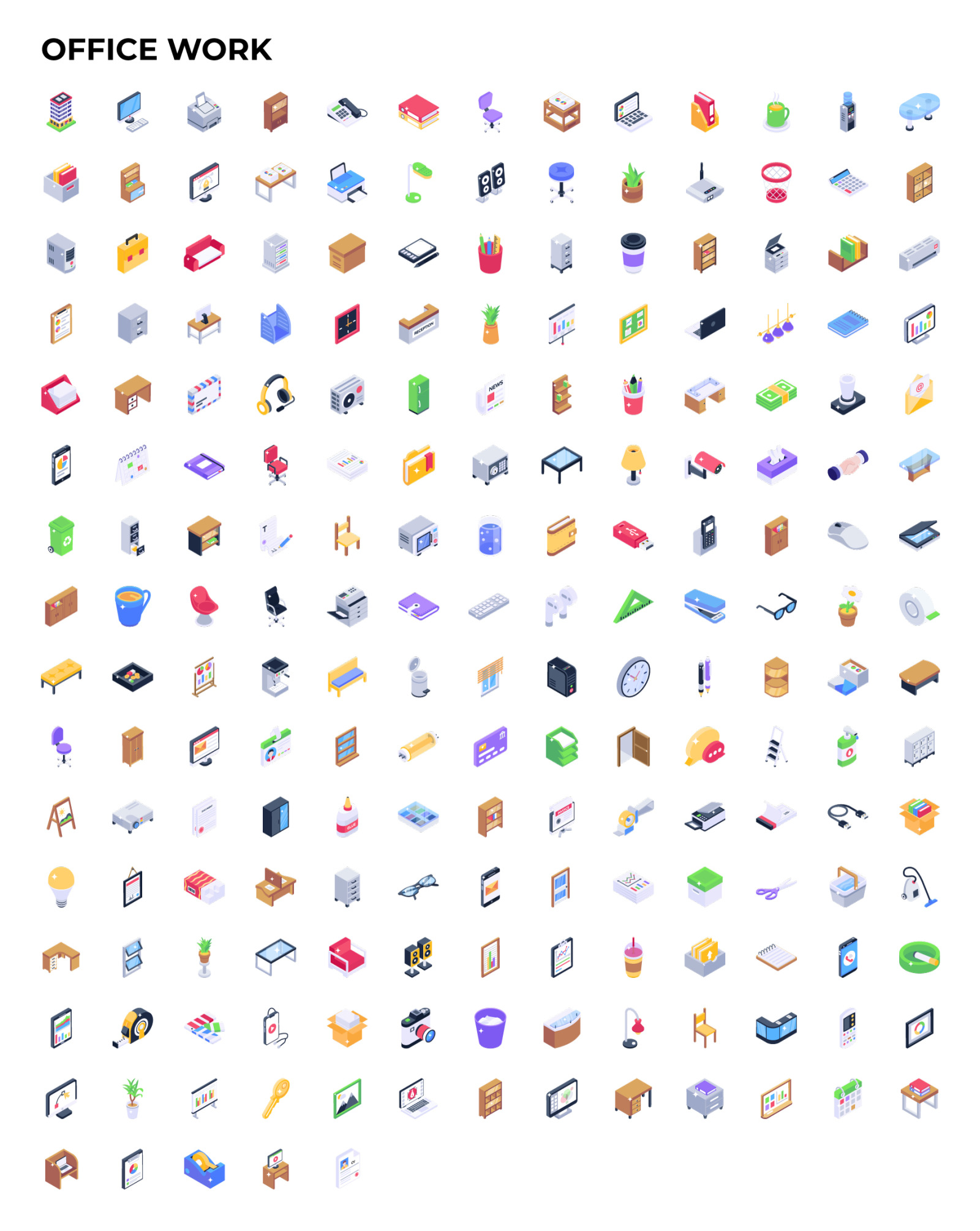 2500+ Isometric Icons 2500+ Isometric Icons