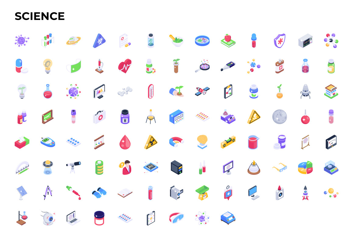 2500+ Isometric Icons