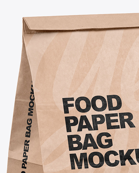 Kraft Paper Food Bag Mockup