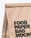 Kraft Paper Food Bag Mockup