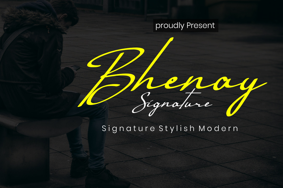 Bhenay Signature Font