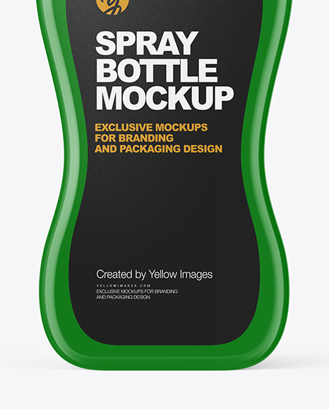Glossy Spray Bottle Mockup Glossy Spray Bottle Mockup