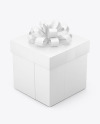 Matte Gift Box Mockup