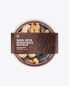 Paper Bowl With Mixed Nuts Mockup