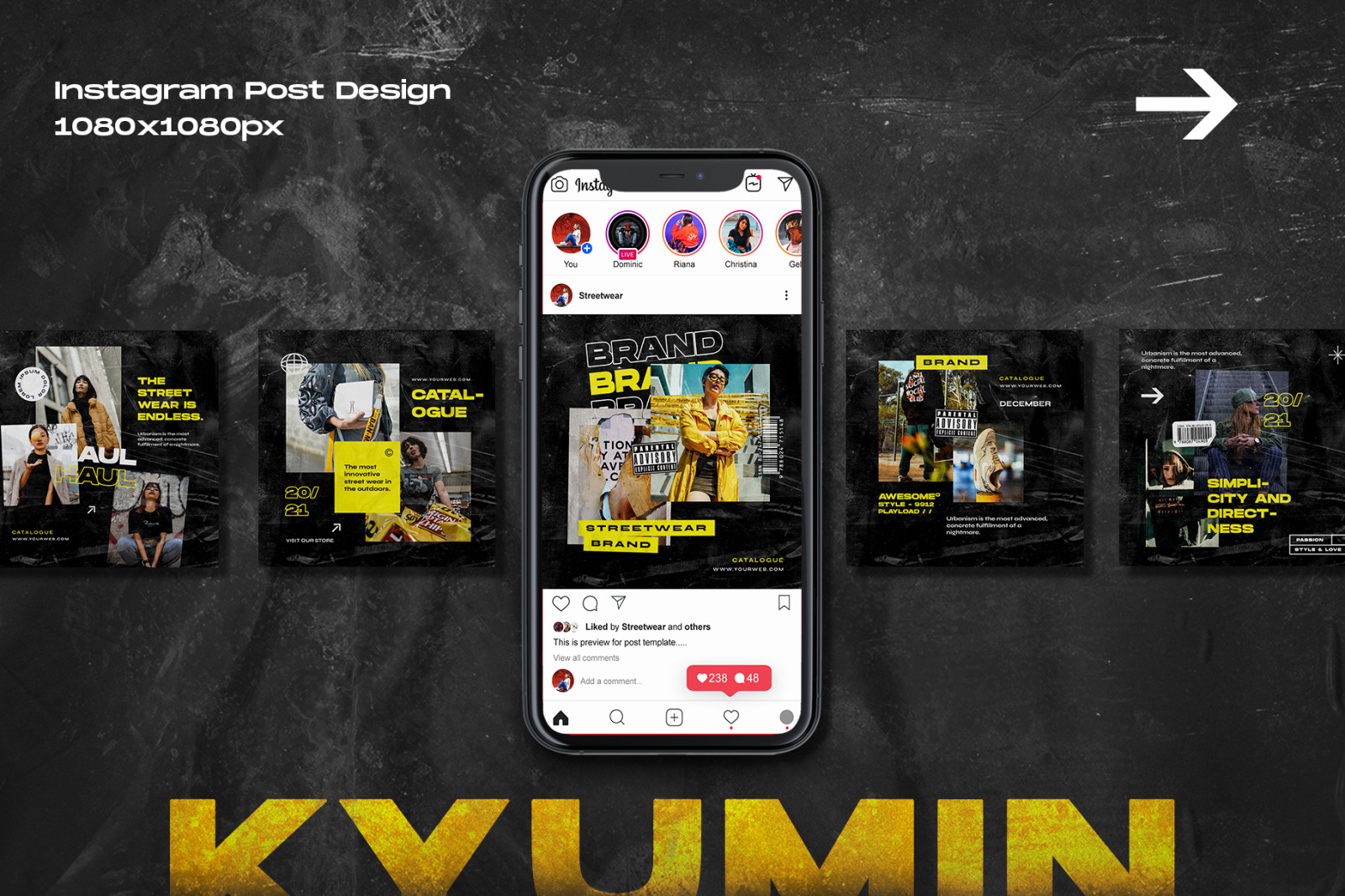 Kyumin - Instagram Stories & Post Template Kyumin - Instagram Stories & Post Template