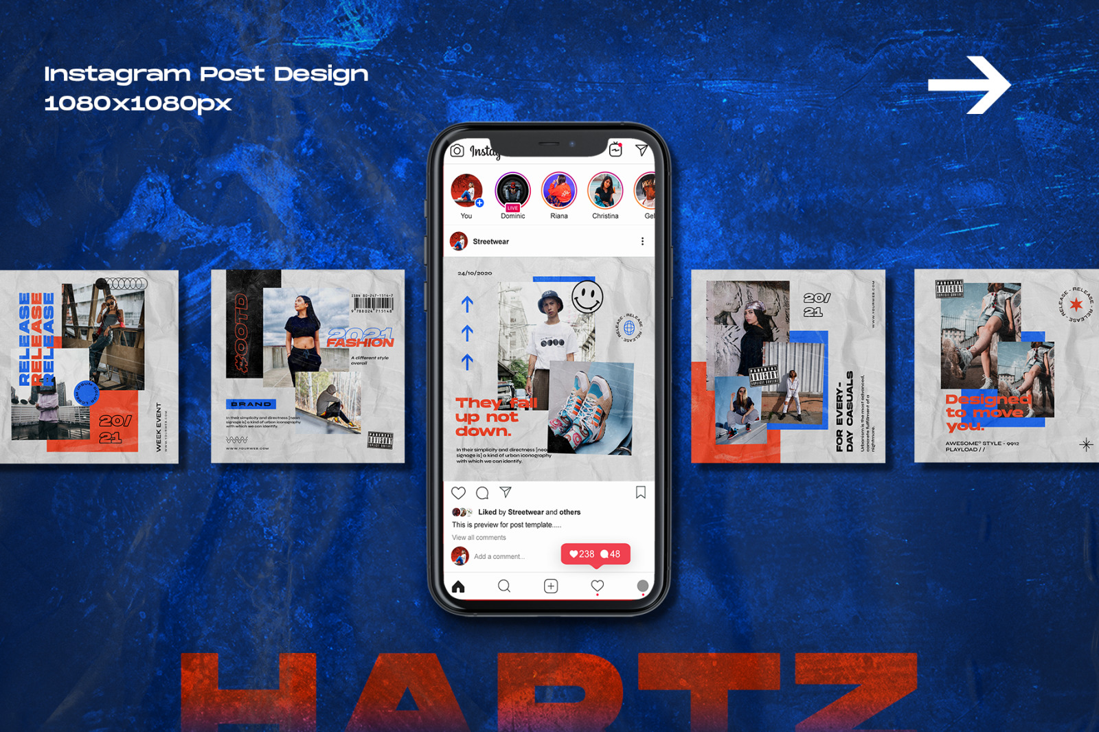 Hartz - Instagram Stories & Post Template Hartz - Instagram Stories & Post Template