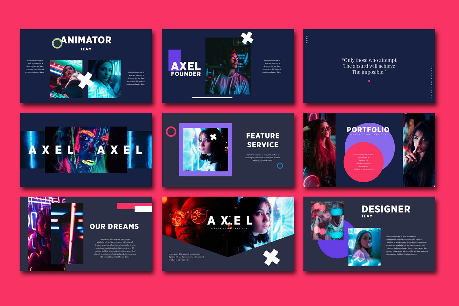 AXEL Powerpoint Template