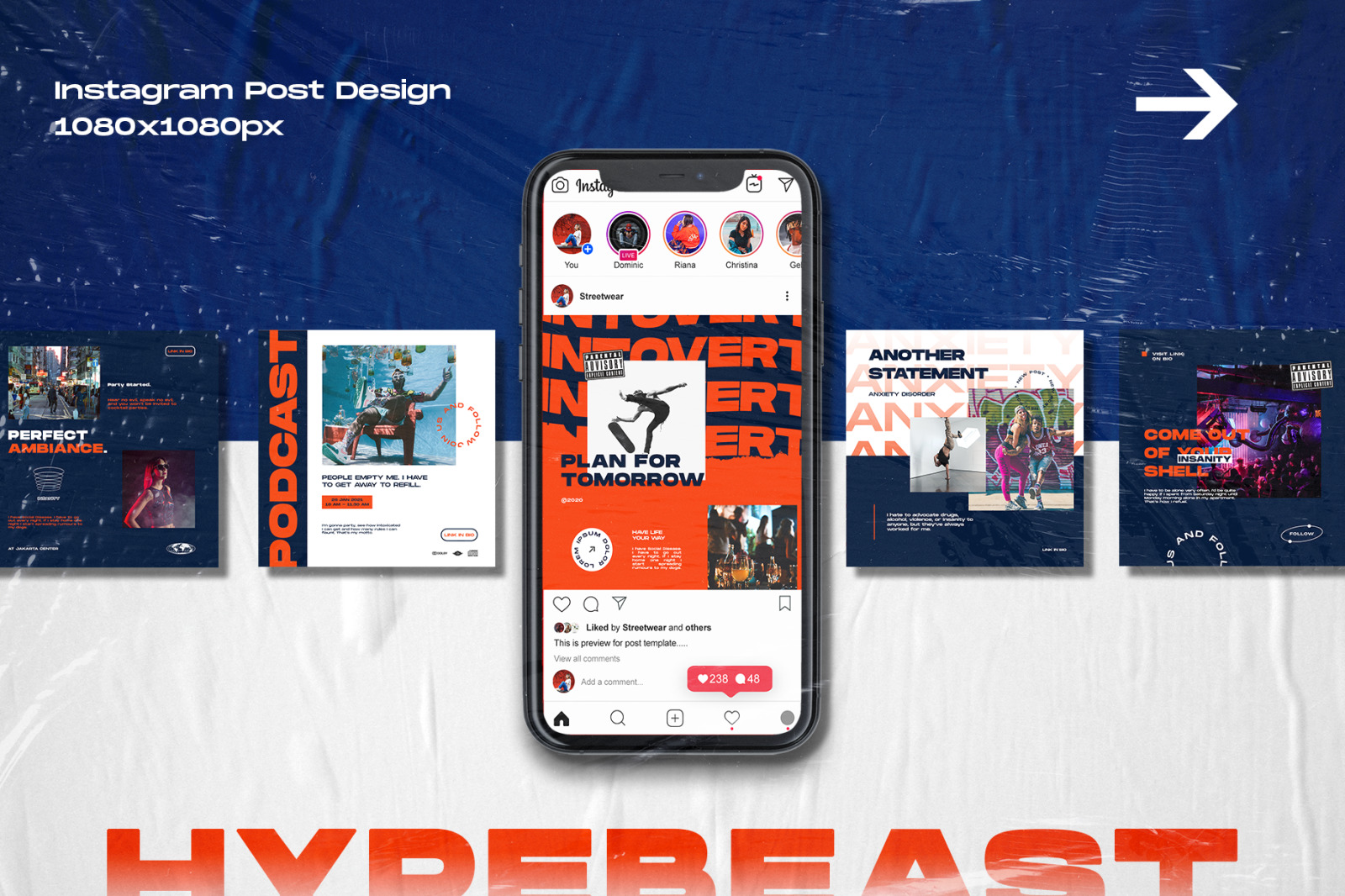 Anxiety - Instagram Stories & Post Template Anxiety - Instagram Stories & Post Template