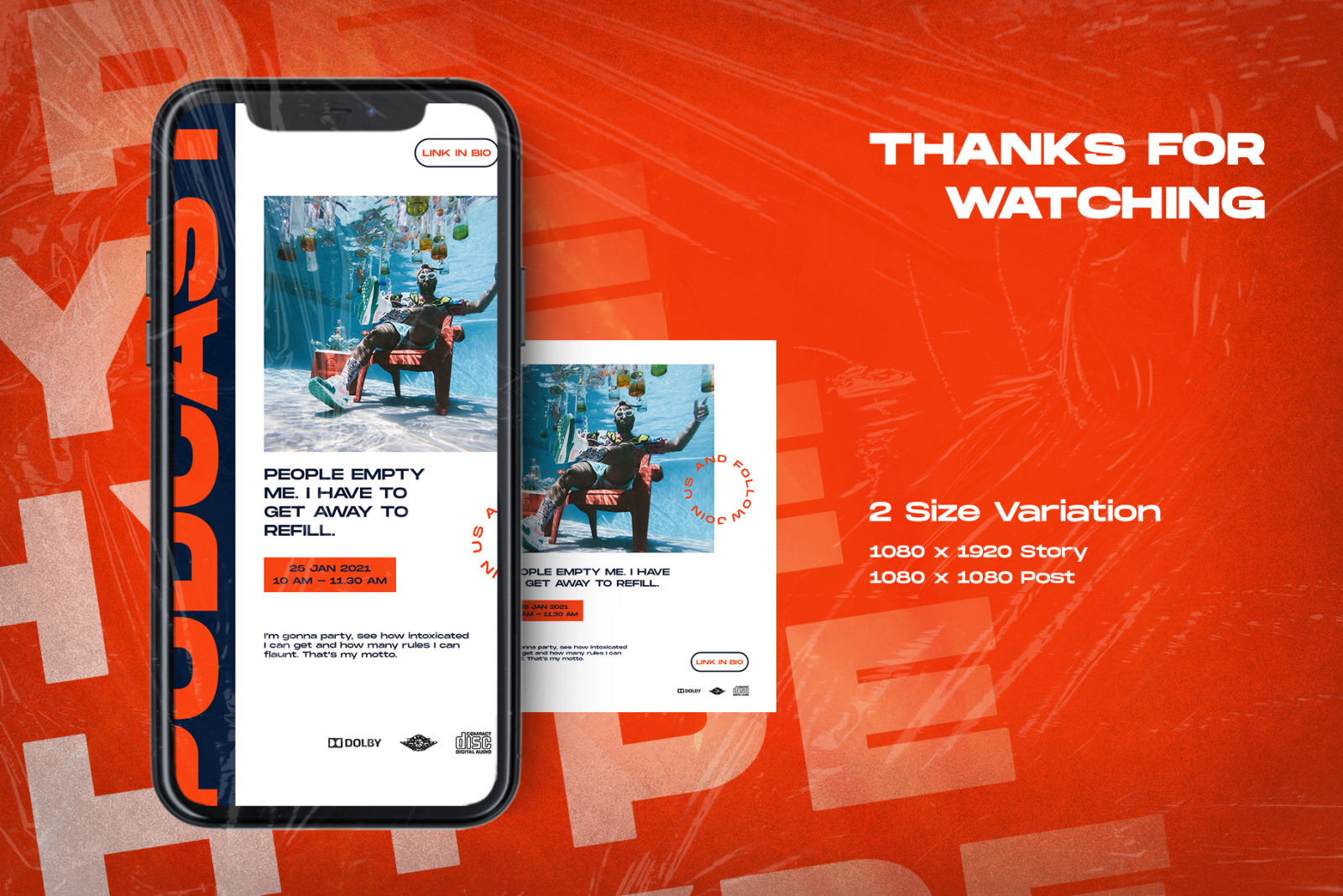 Anxiety - Instagram Stories & Post Template Anxiety - Instagram Stories & Post Template