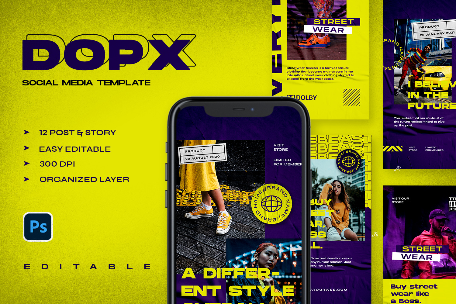 Dopx - Instagram Stories & Post Template Dopx - Instagram Stories & Post Template