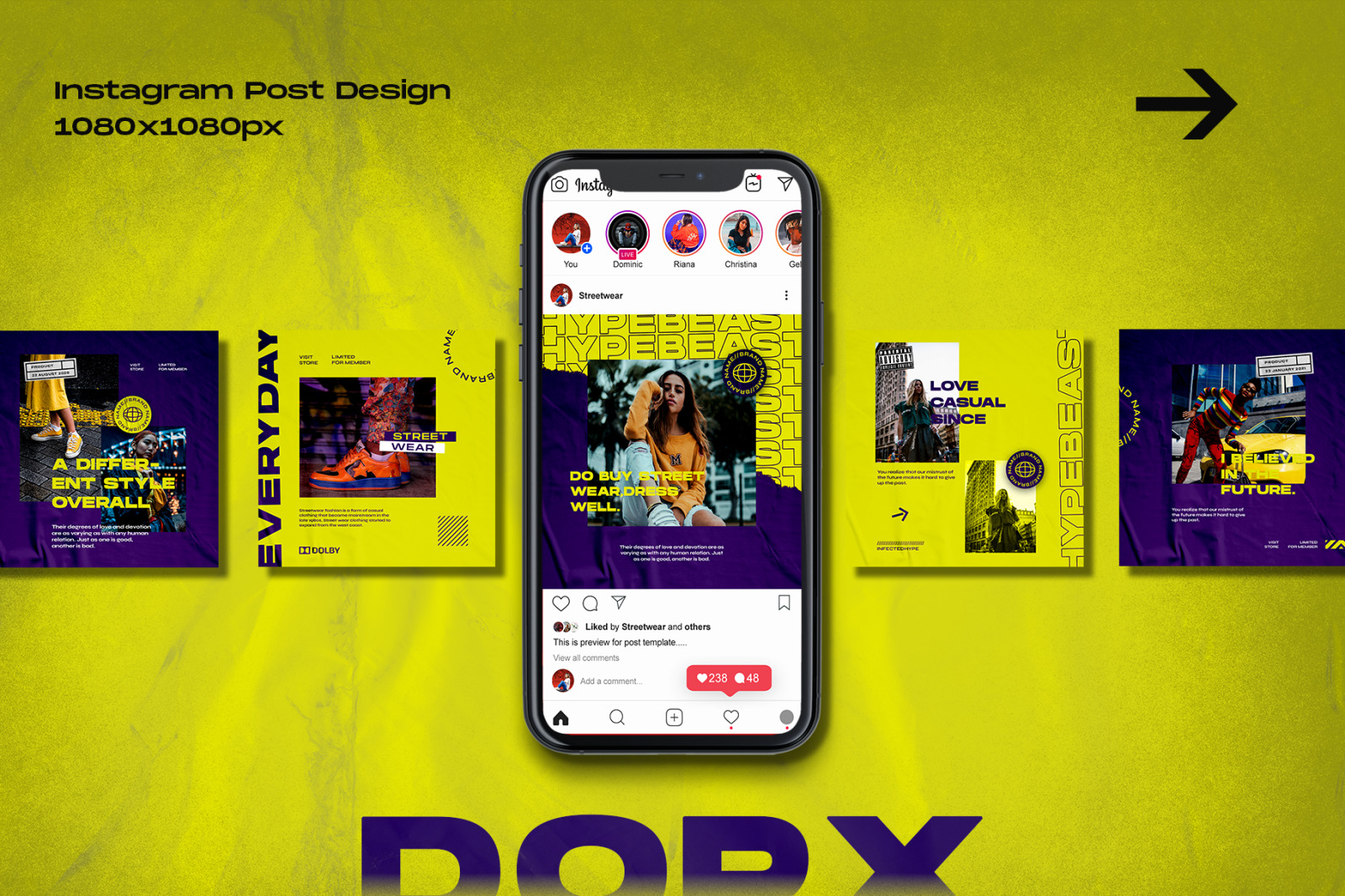 Dopx - Instagram Stories & Post Template Dopx - Instagram Stories & Post Template