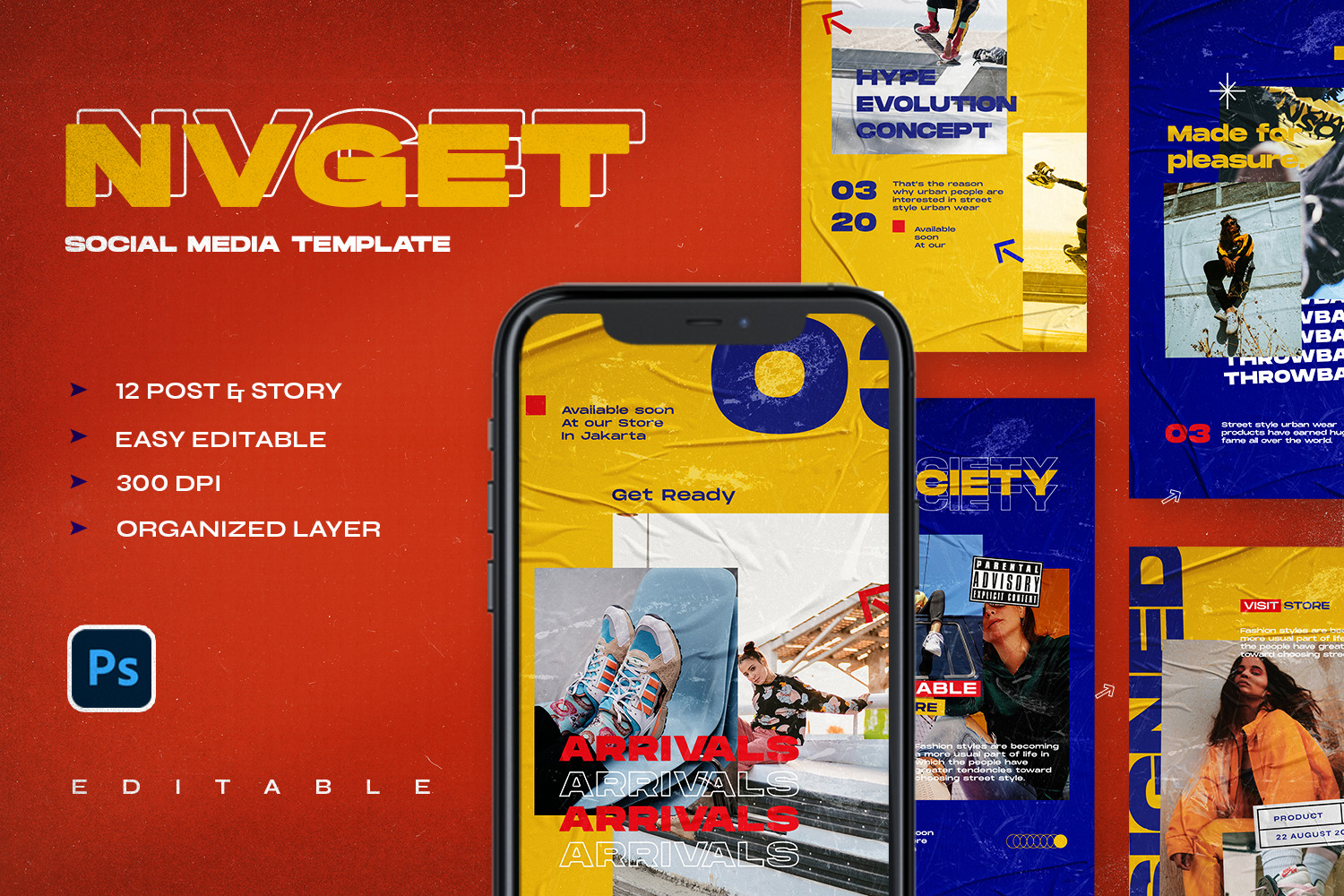 Nvgets - Instagram Stories &amp; Post Template