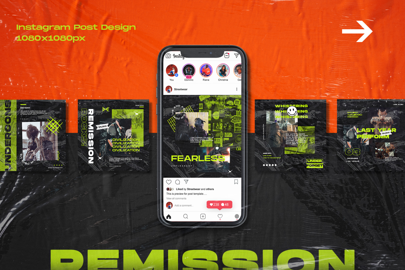 Horizon - Instagram Stories & Post Template Horizon - Instagram Stories & Post Template