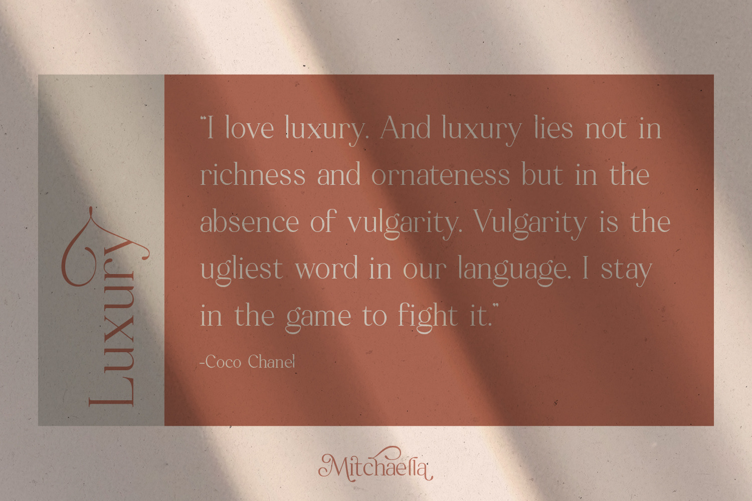 Mitchaella Luxury Unique Serif Mitchaella Luxury Unique Serif
