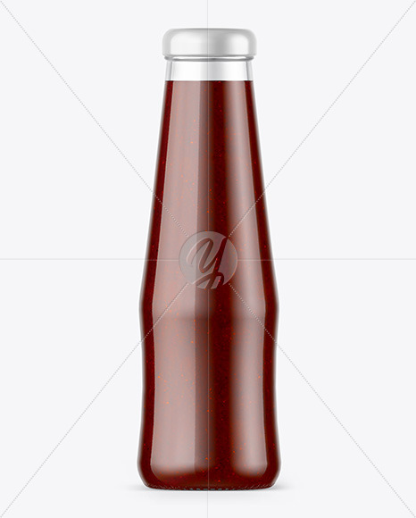 BBQ Sauce Bottle Mockup