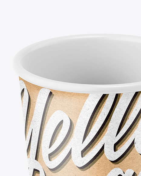 Kraft Paper Coffee Cup Mockup