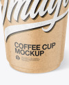 Kraft Paper Coffee Cup Mockup