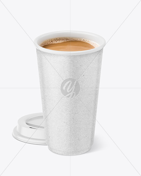 Kraft Paper Coffee Cup Mockup